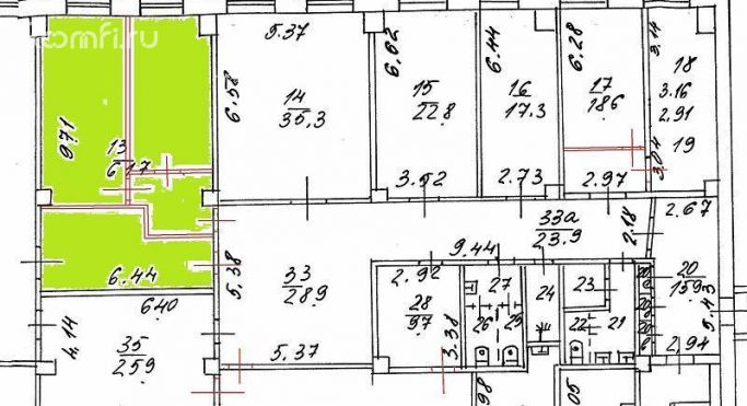 Аренда офиса 62 м², улица Щепкина - фото 1