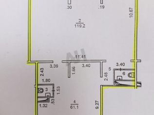 Аренда помещения свободного назначения 192 м²