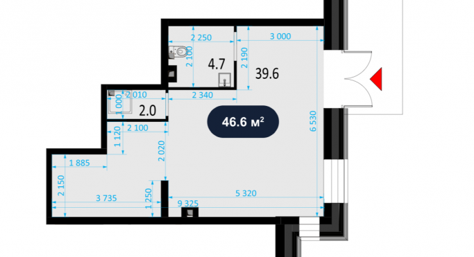 Аренда торгового помещения 46.3 м², улица Ротмистрова - фото 2