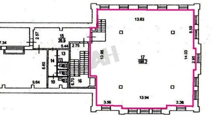 Аренда помещения свободного назначения 196 м², Нижний Сусальный переулок - фото 2