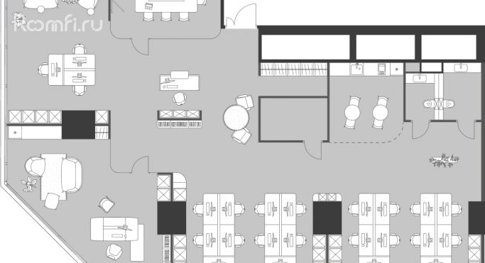 Продажа офиса 240.6 м², 3-я Хорошёвская улица - фото 1