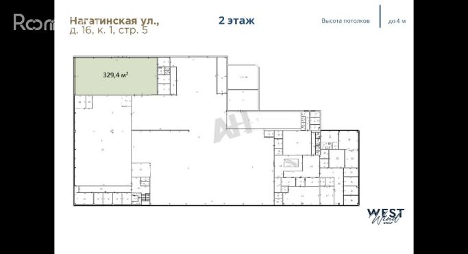 Аренда помещения свободного назначения 330 м², Нагатинская улица - фото 2