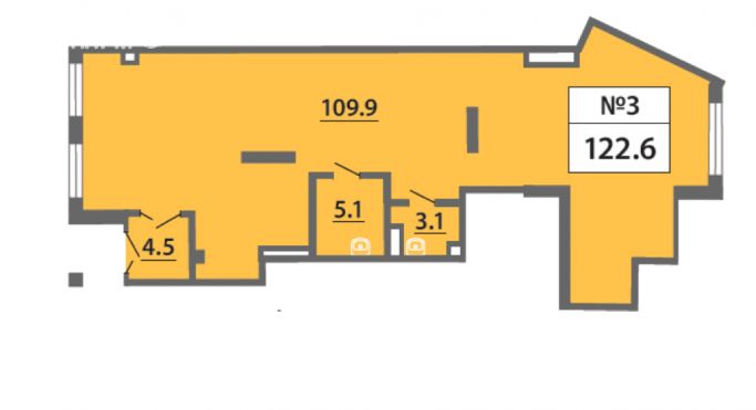 Продажа помещения свободного назначения 122.6 м², Производственная улица - фото 1