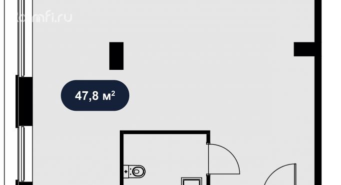 Продажа помещения свободного назначения 47.8 м², Отрадная улица - фото 2