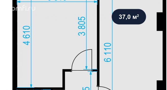 Продажа помещения свободного назначения 37 м², Отрадная улица - фото 2