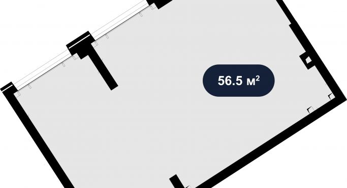 Аренда торгового помещения 56.5 м², улица Народного Ополчения - фото 2