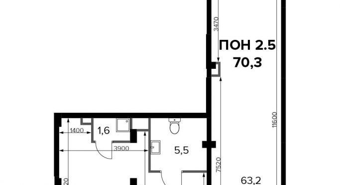 Продажа помещения свободного назначения 69.9 м², Ленинградское шоссе - фото 1