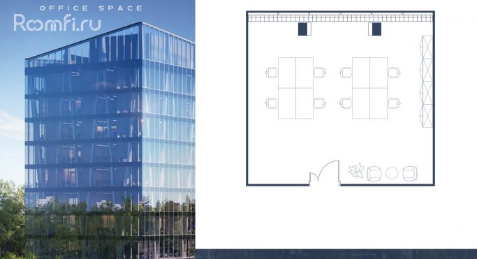 Продажа офиса 64.4 м², улица Алексея Свиридова - фото 1